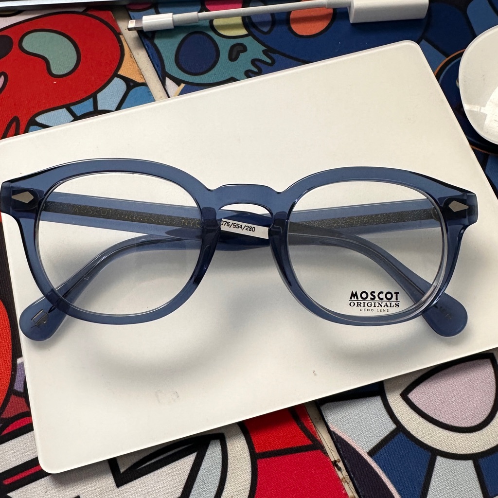 Moscot Lemtosh 49mm, Sapphire, New Open Box No Original Box